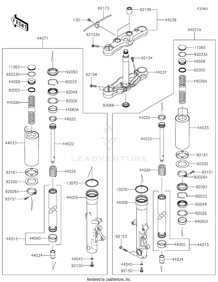 Front Fork Schematic