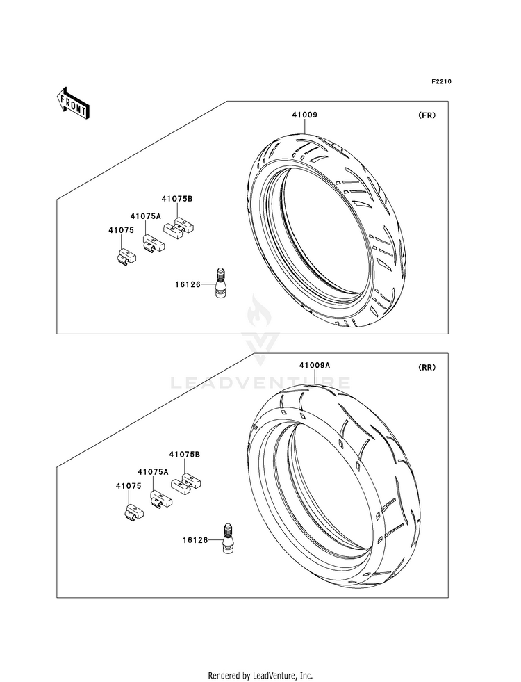 Tires ZX1400EDF Ninja ZX-14R (2013) Schematic