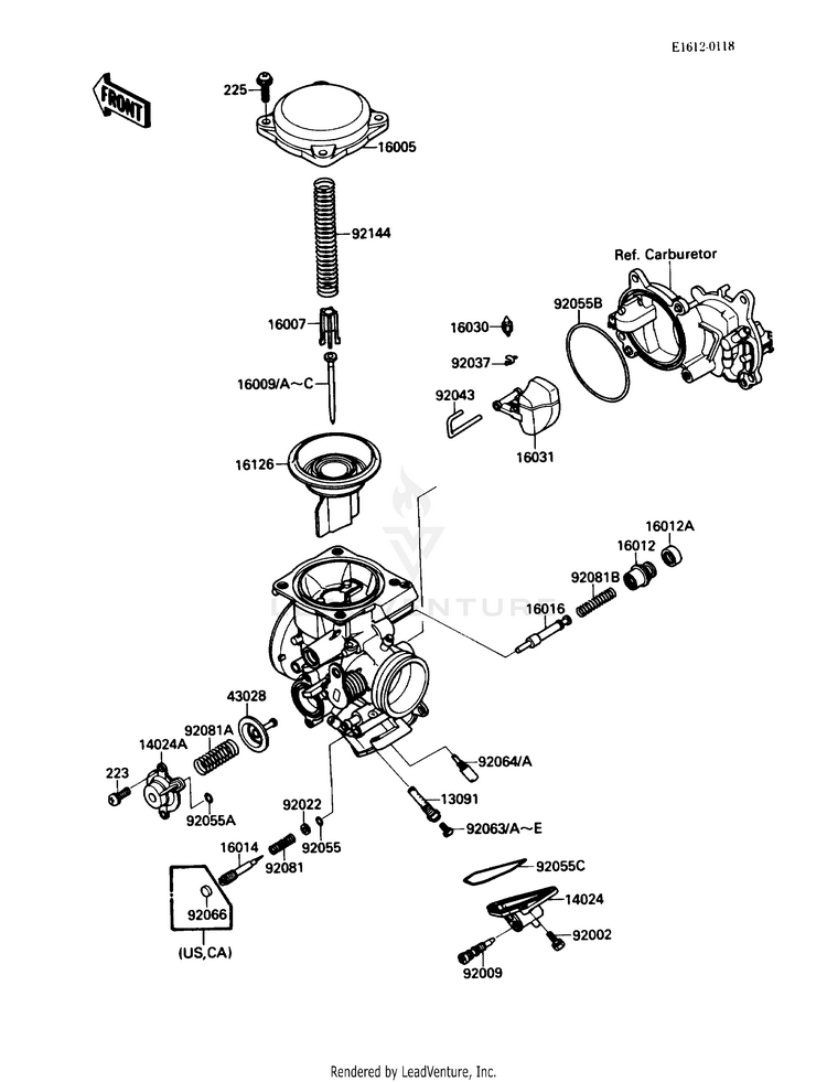 Carburetor Parts Schematic