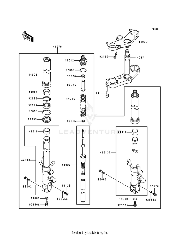 Front Fork Schematic