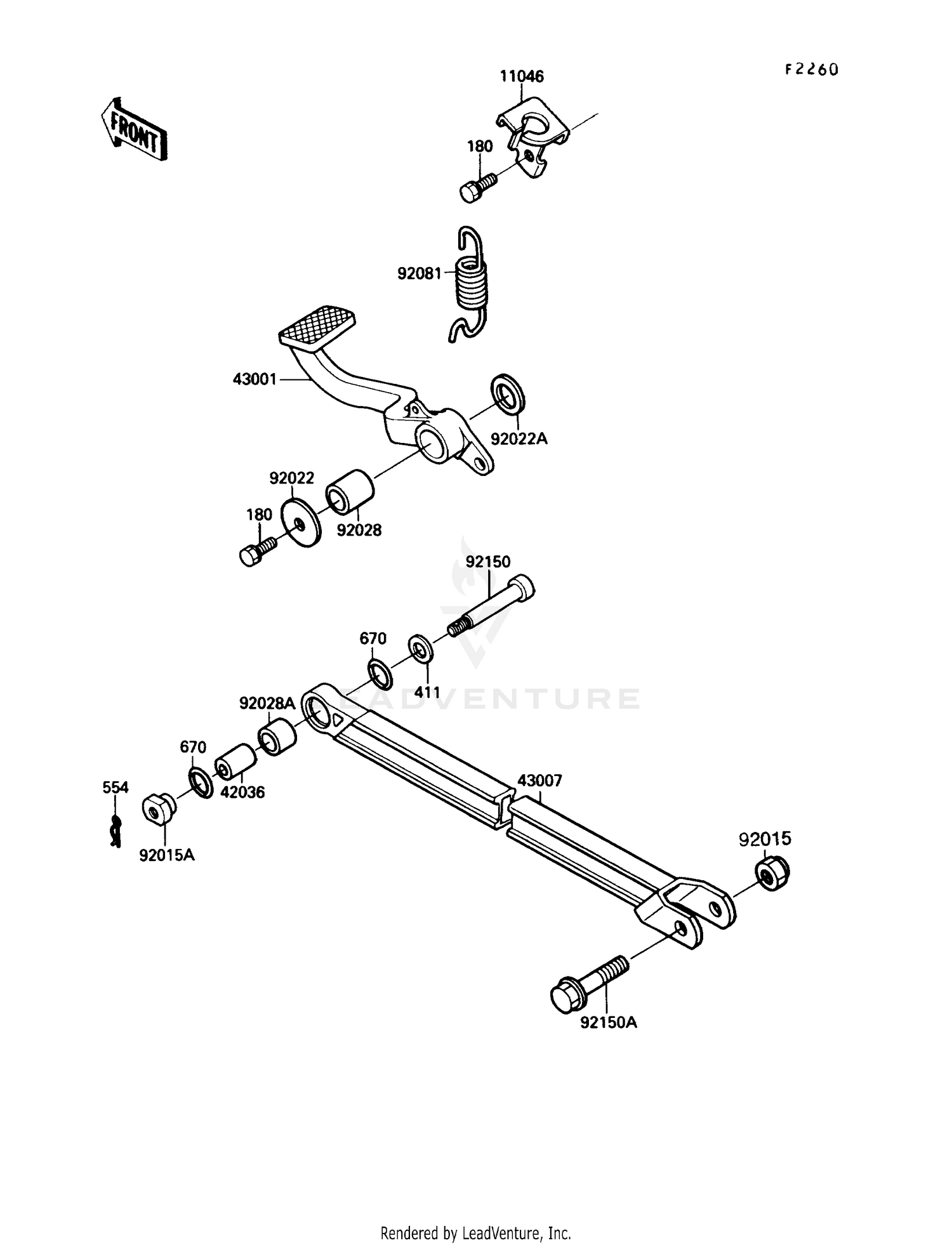 BRAKE PEDAL/TORQUE LINK