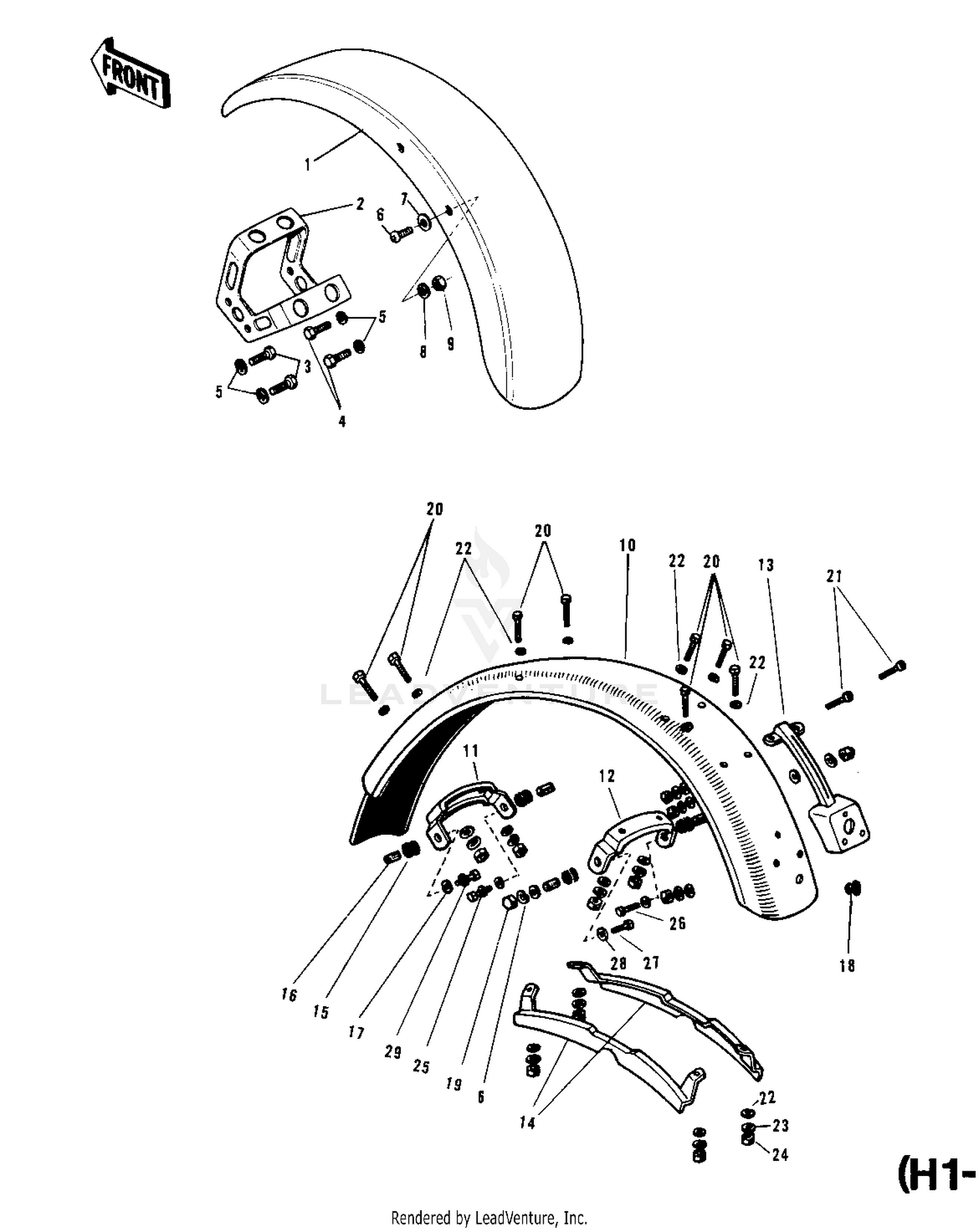 FENDERS (H1-B)