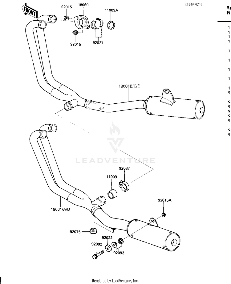 Mufflers Schematic
