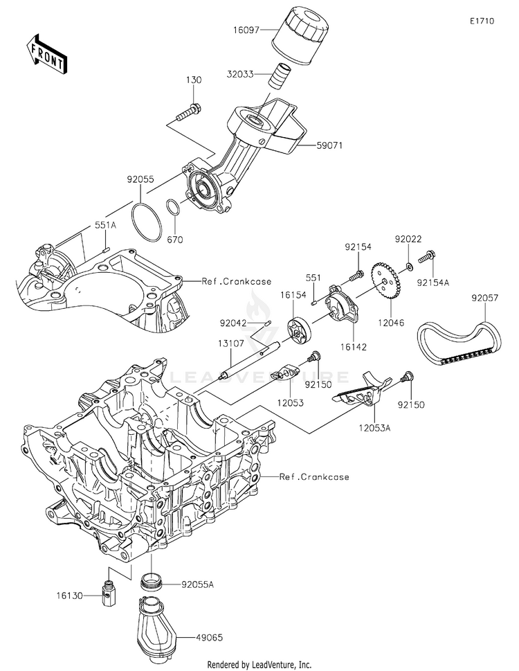Oil Pump/Oil Filter Schematic