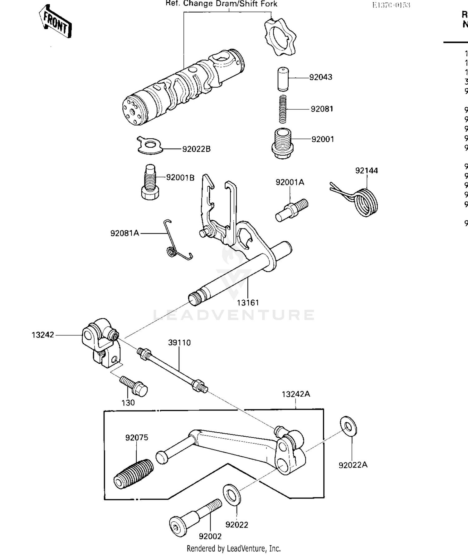 GEAR CHANGE MECHANISM