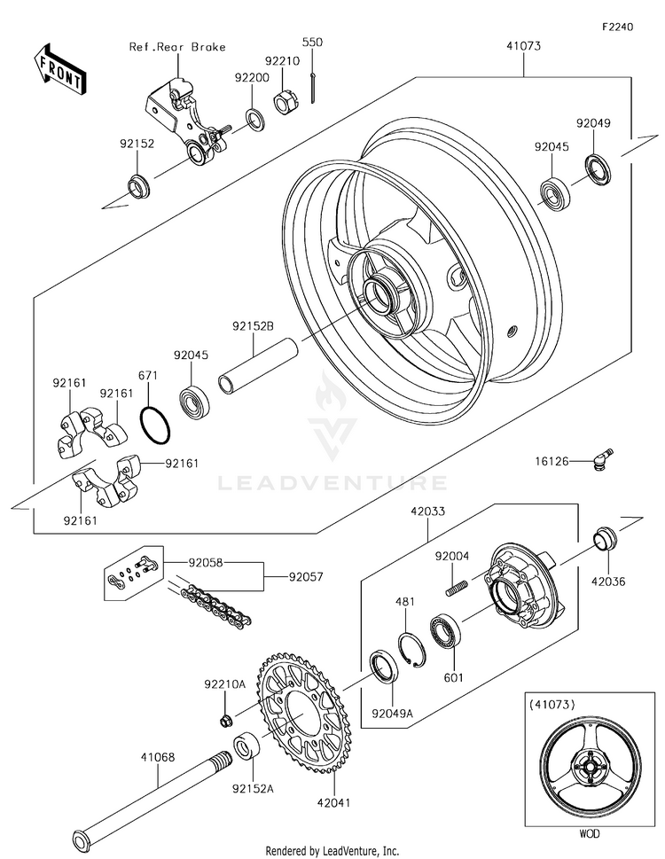 Rear Wheel/Chain Schematic