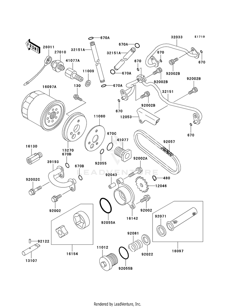 Oil Pump/Oil Filter Schematic