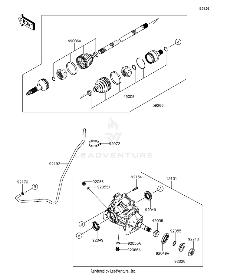 Drive Shaft-Front Schematic