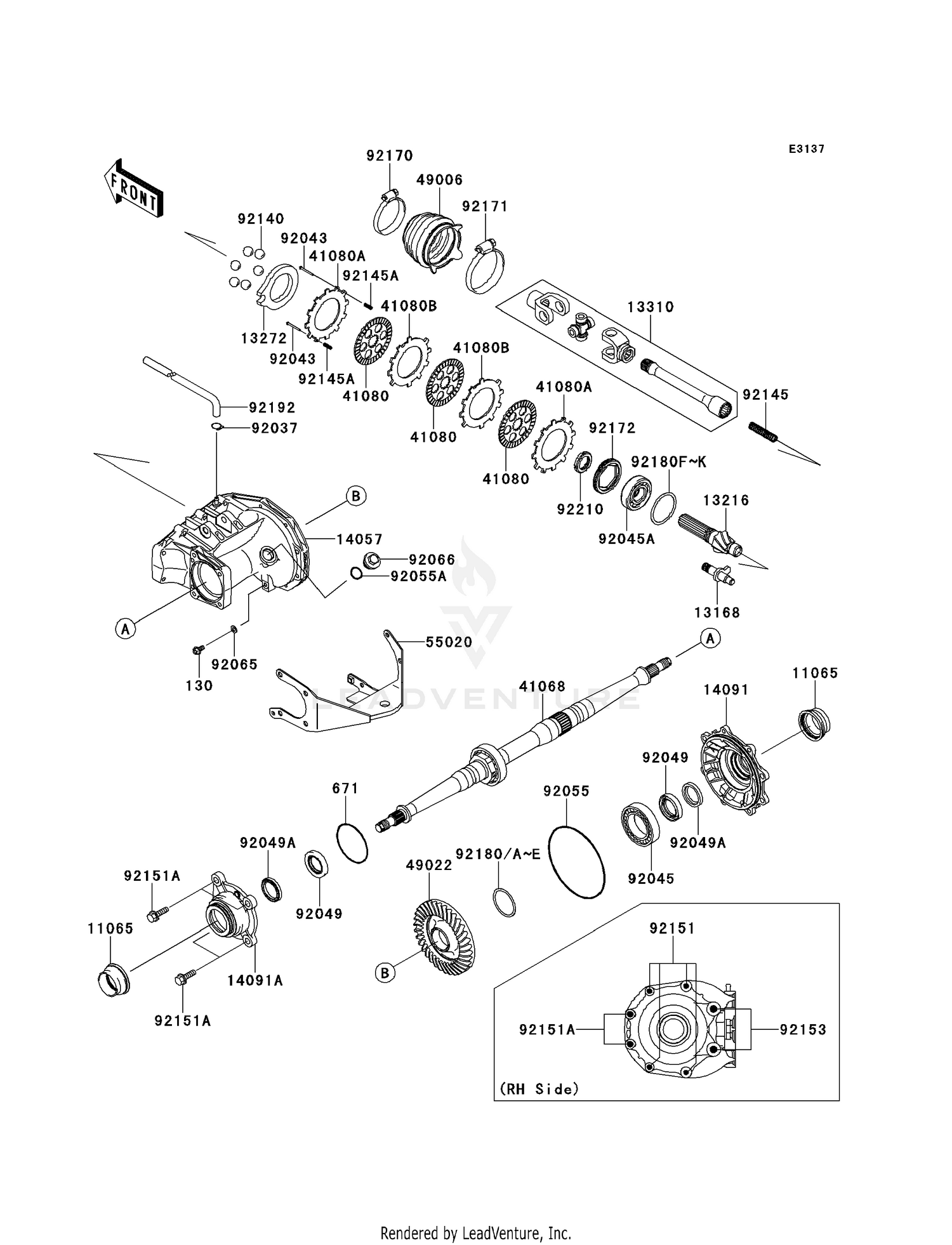 DRIVE SHAFT-REAR
