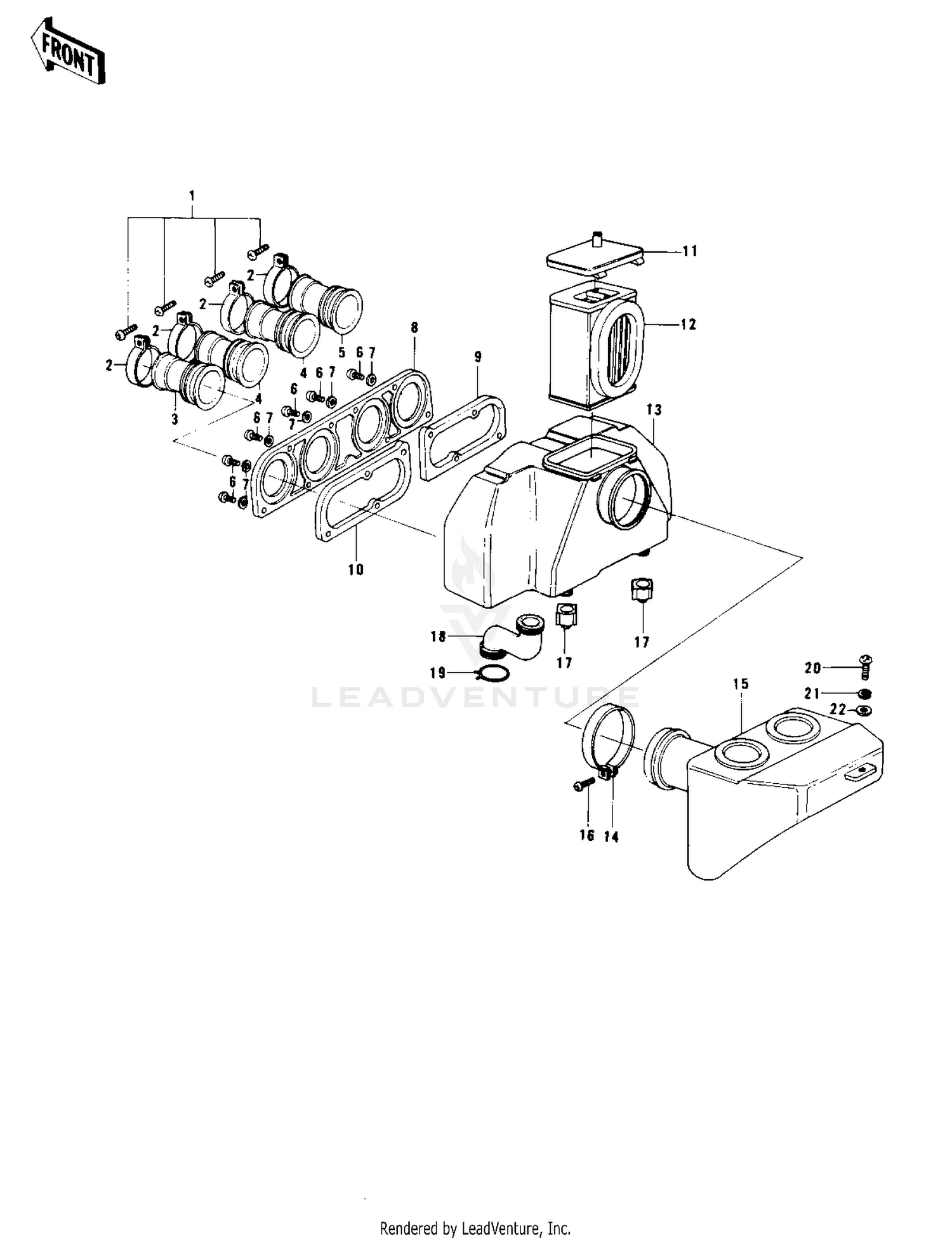 AIR CLEANER ('77-'78 B1/B2)