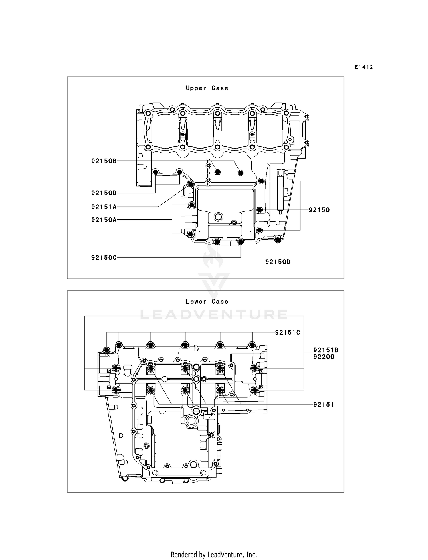CRANKCASE BOLT PATTERN