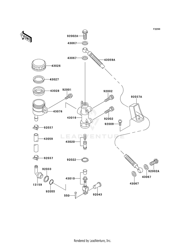 Rear Master Cylinder Schematic