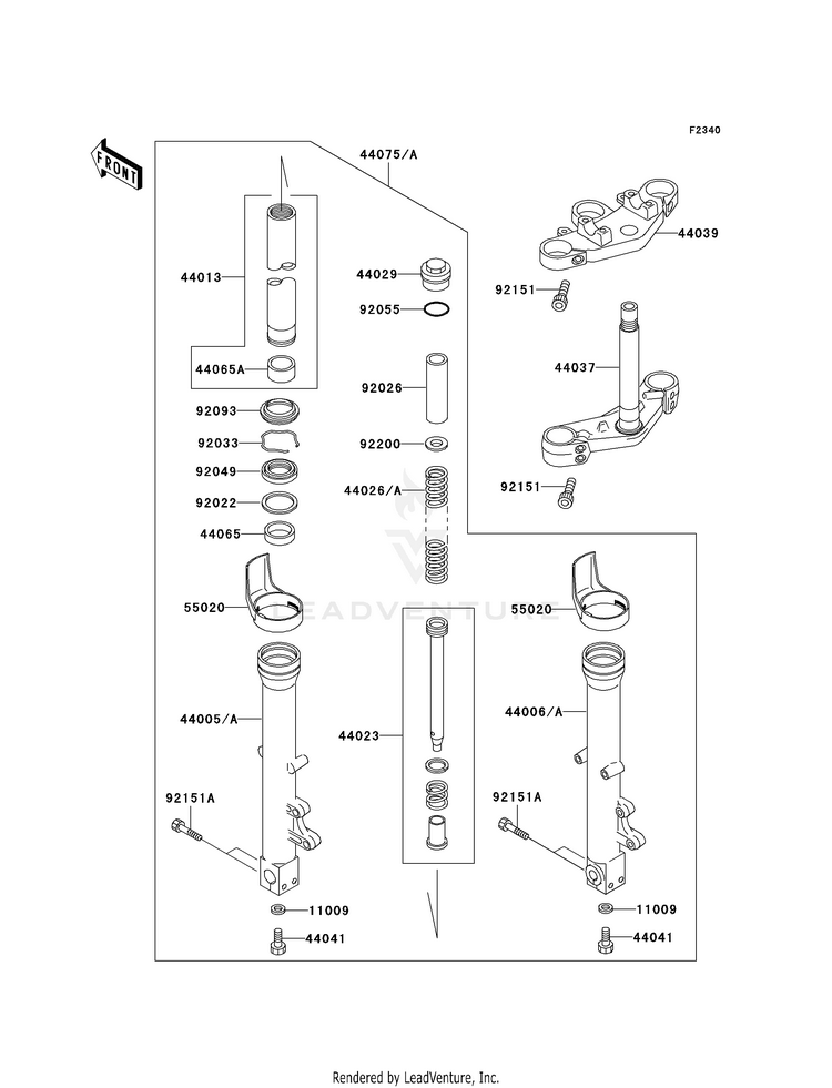 Front Fork Schematic