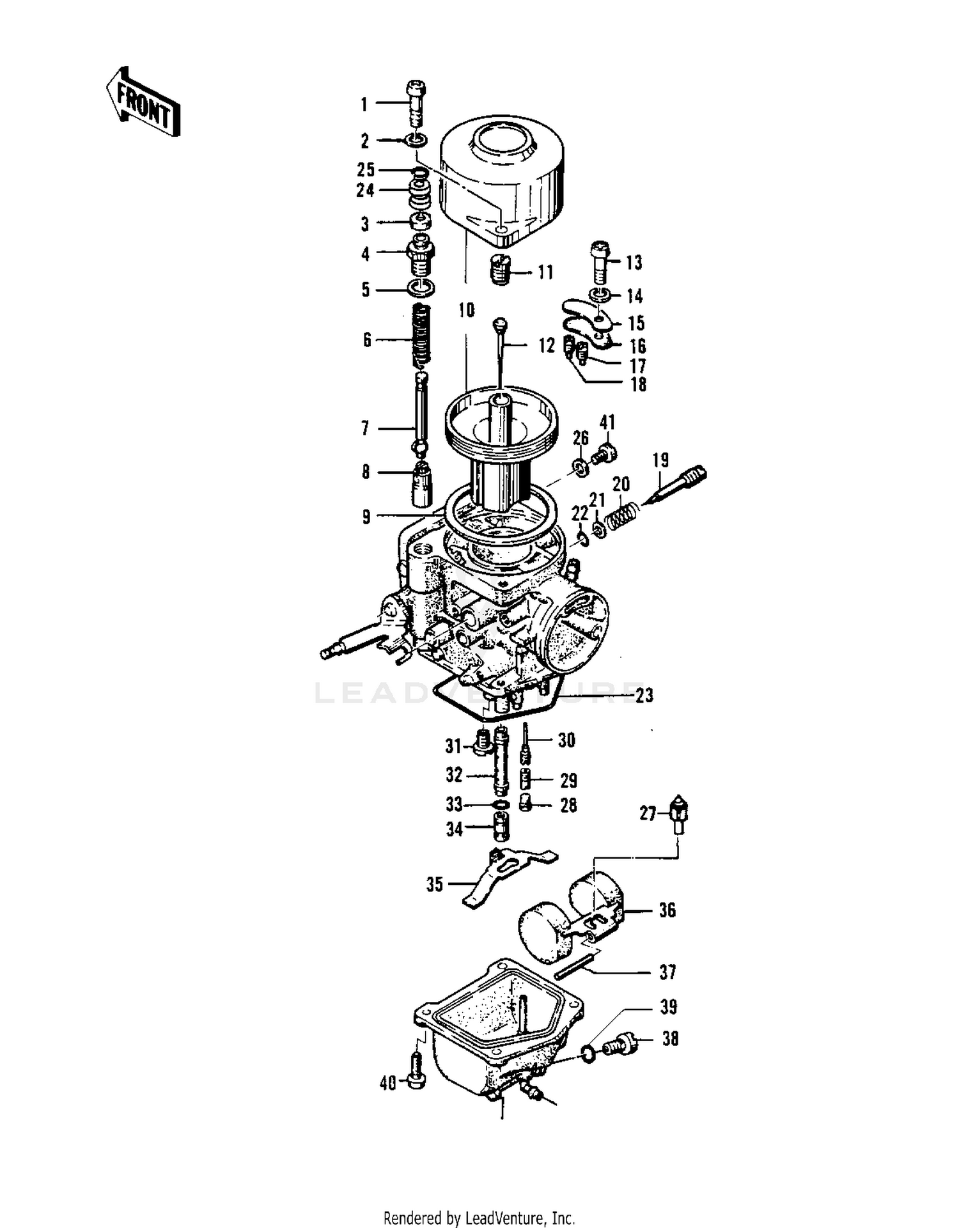 CARBURETOR PARTS (KZ400-S2)