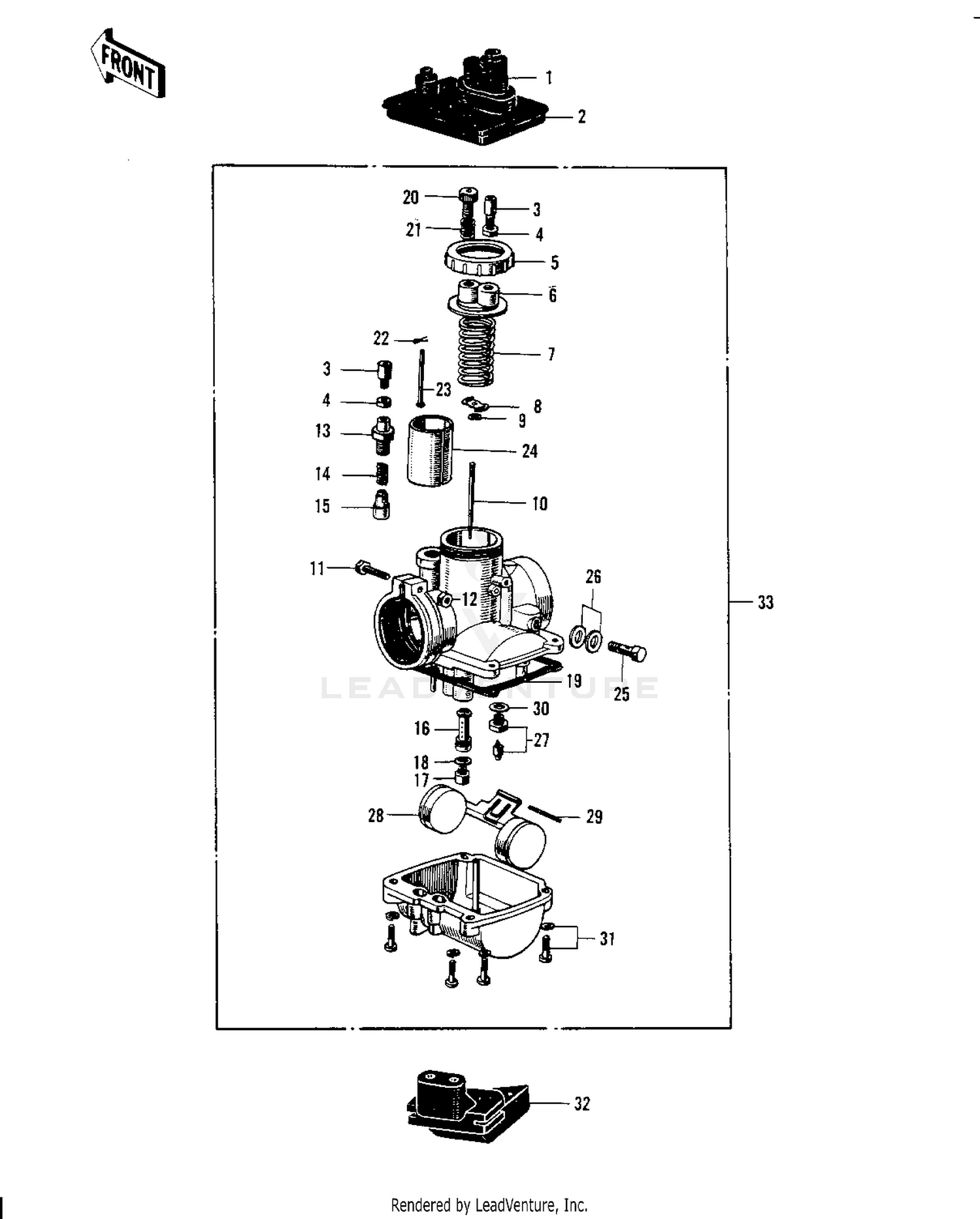 CARBURETOR ('70-'73)