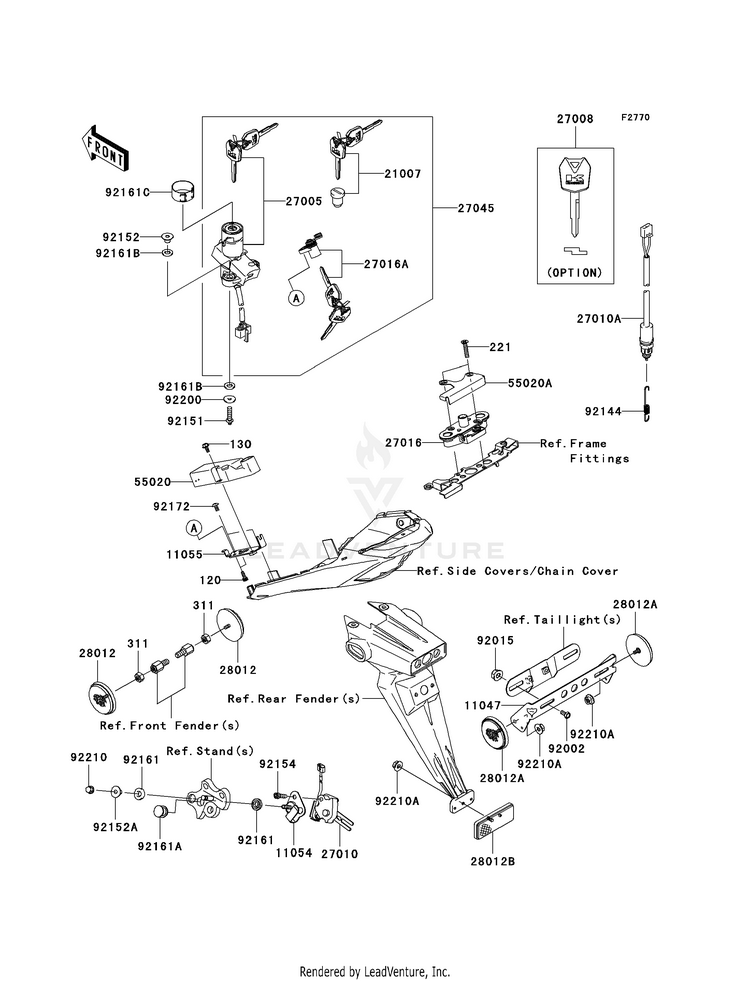 Ignition Switch/Locks/Reflectors Schematic