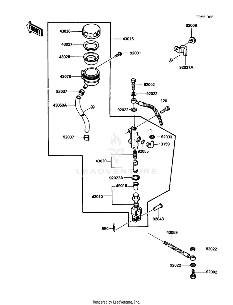 Rear Master Cylinder Schematic