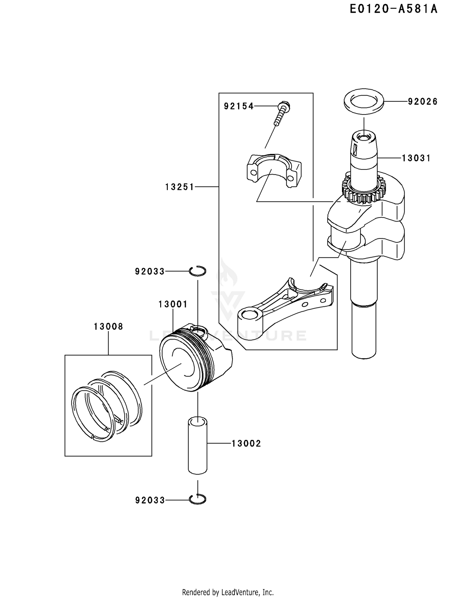 PISTON/CRANKSHAFT