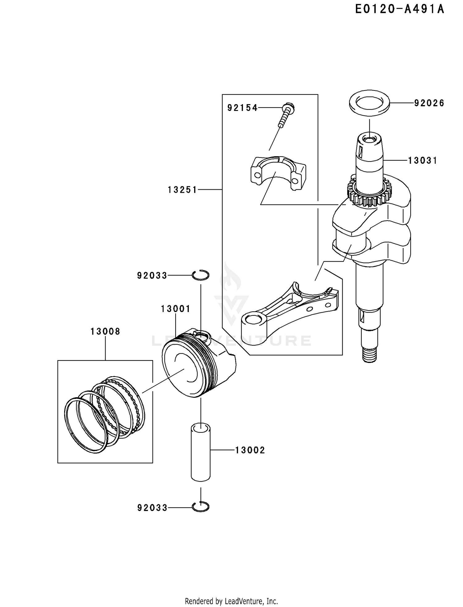 PISTON/CRANKSHAFT