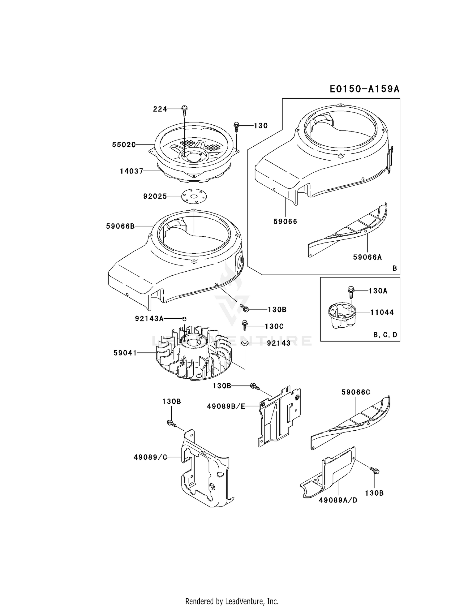 Kawasaki Engines Fc540v Hs03 4 Stroke Engine Fc540v Cooling Equipment