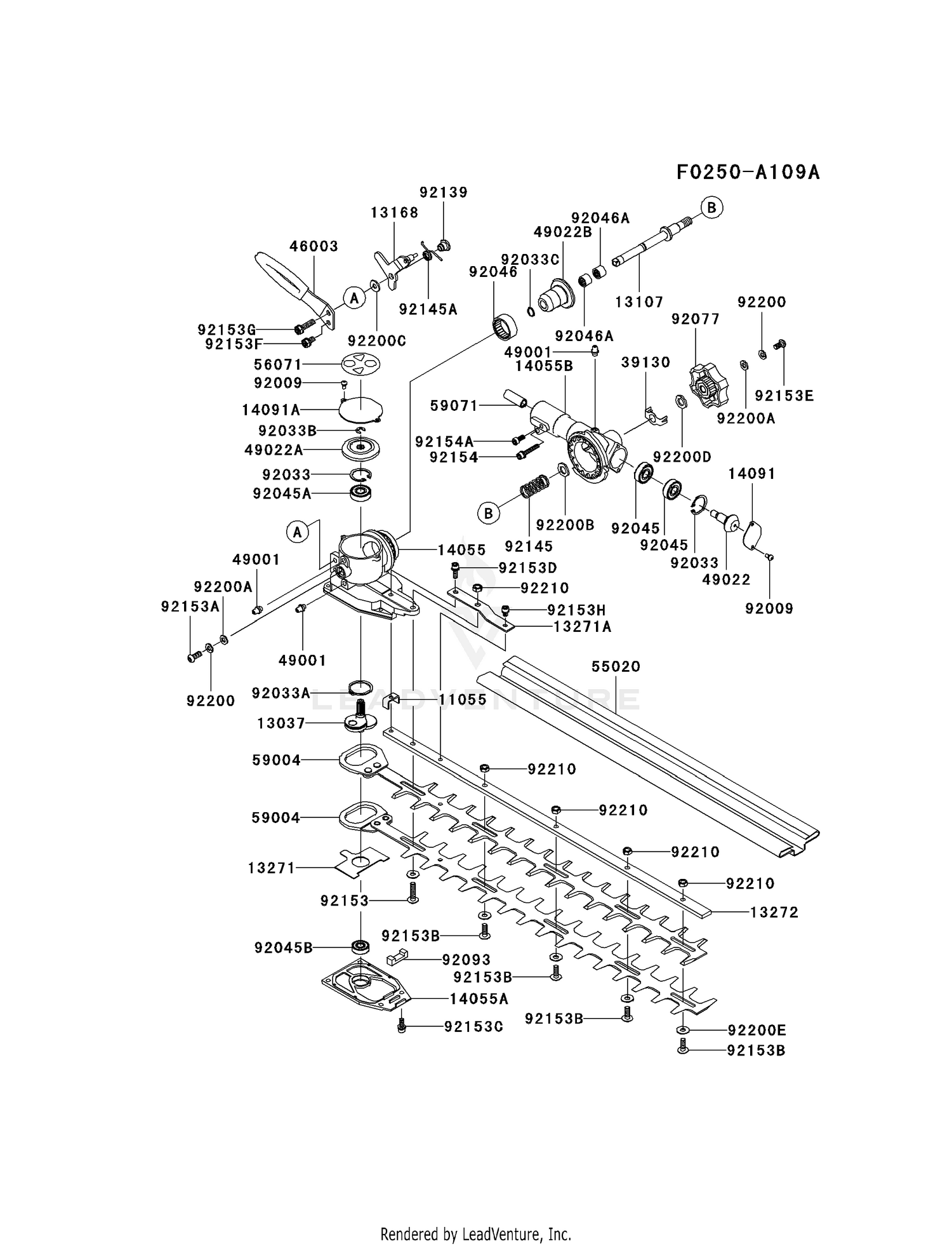 Kawasaki Engines KMA01A-A1 Multi-Task Series Hedge Clipper