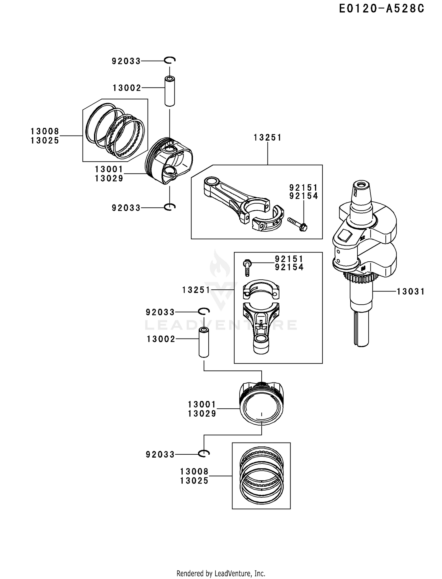 PISTON/CRANKSHAFT