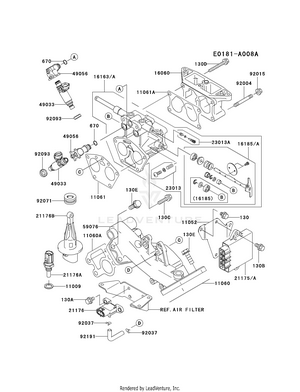 Kawasaki Engines FD791D-AS03 4 Stroke Engine FD791D THROTTLE-EQUIPMENT