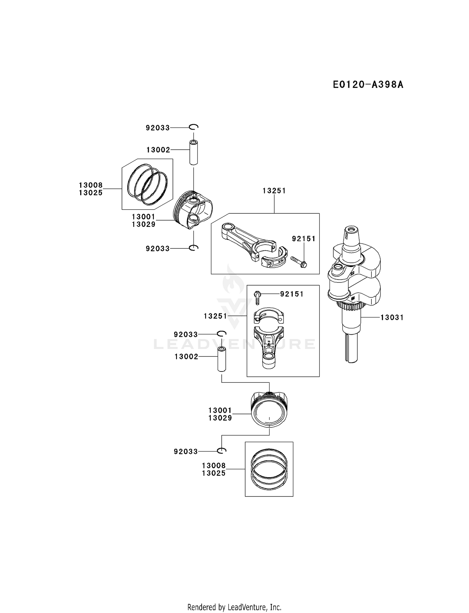 PISTON/CRANKSHAFT