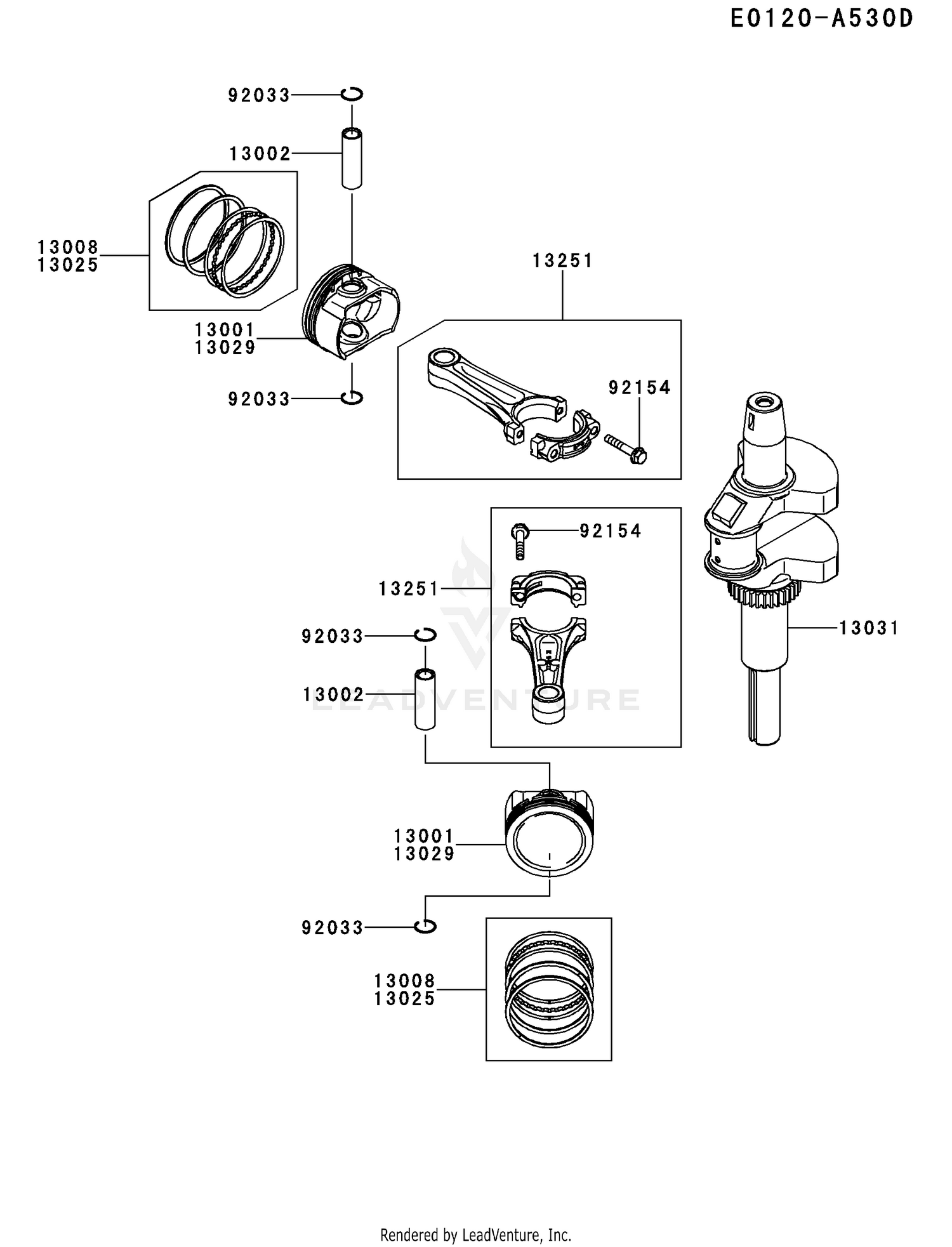PISTON/CRANKSHAFT