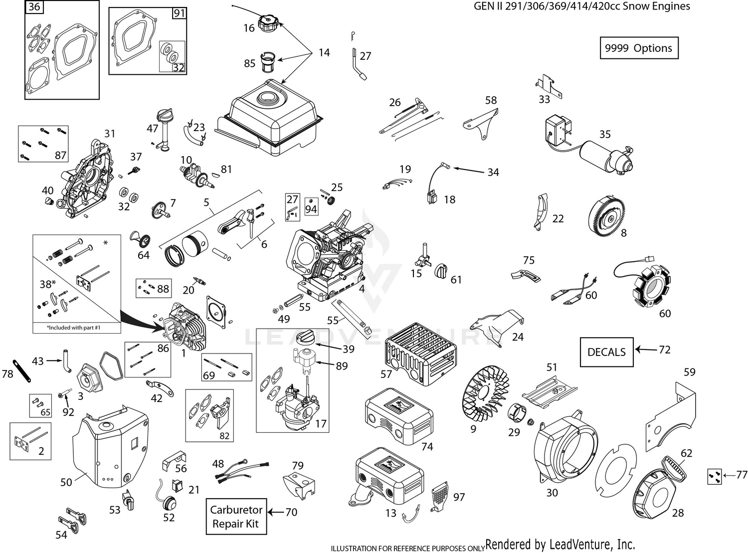 2901021702(2901-0217-02) Kit valvola olio di arresto per accessori