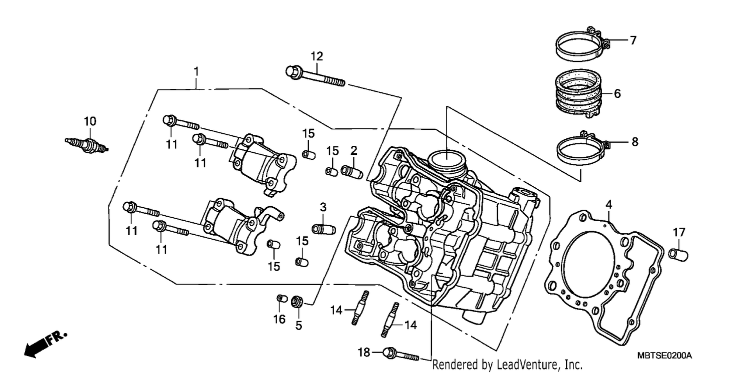 FRONT CYLINDER HEAD