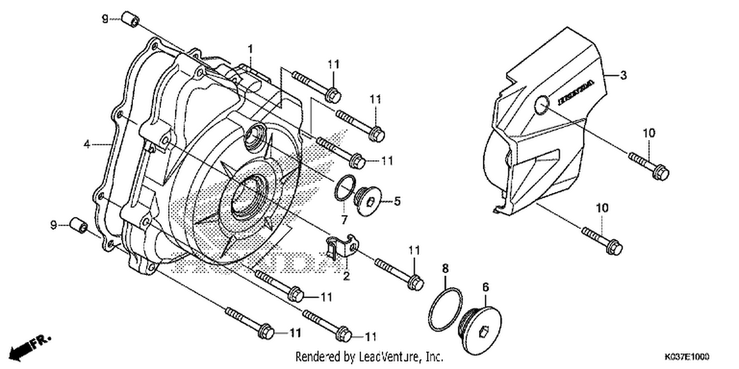  LEFT CRANKCASE COVER
