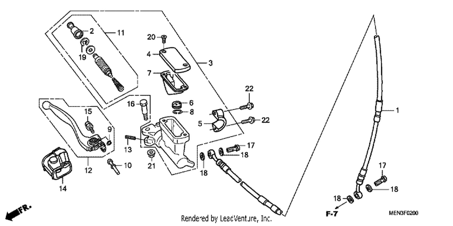  FR. BRAKE MASTER CYLINDER