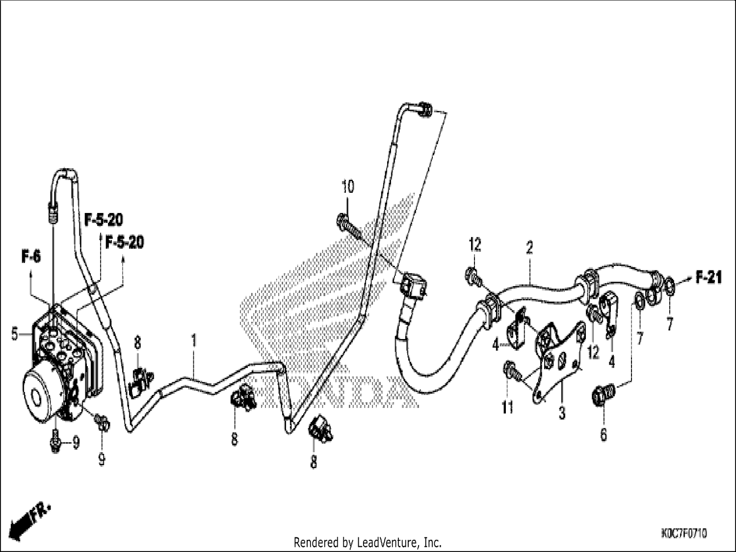  10 REAR BRAKE PIPE