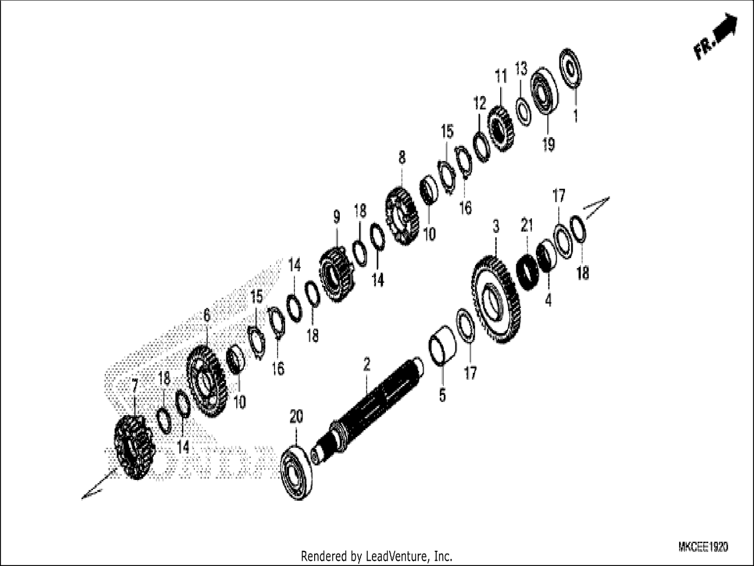  20 TRANSMISSION (COUNTERSHAFT)