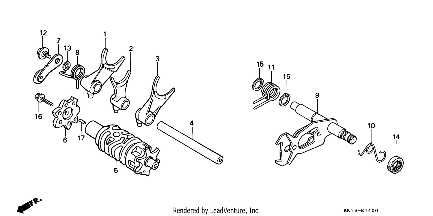 SHIFT DRUM/SHIFT FORK