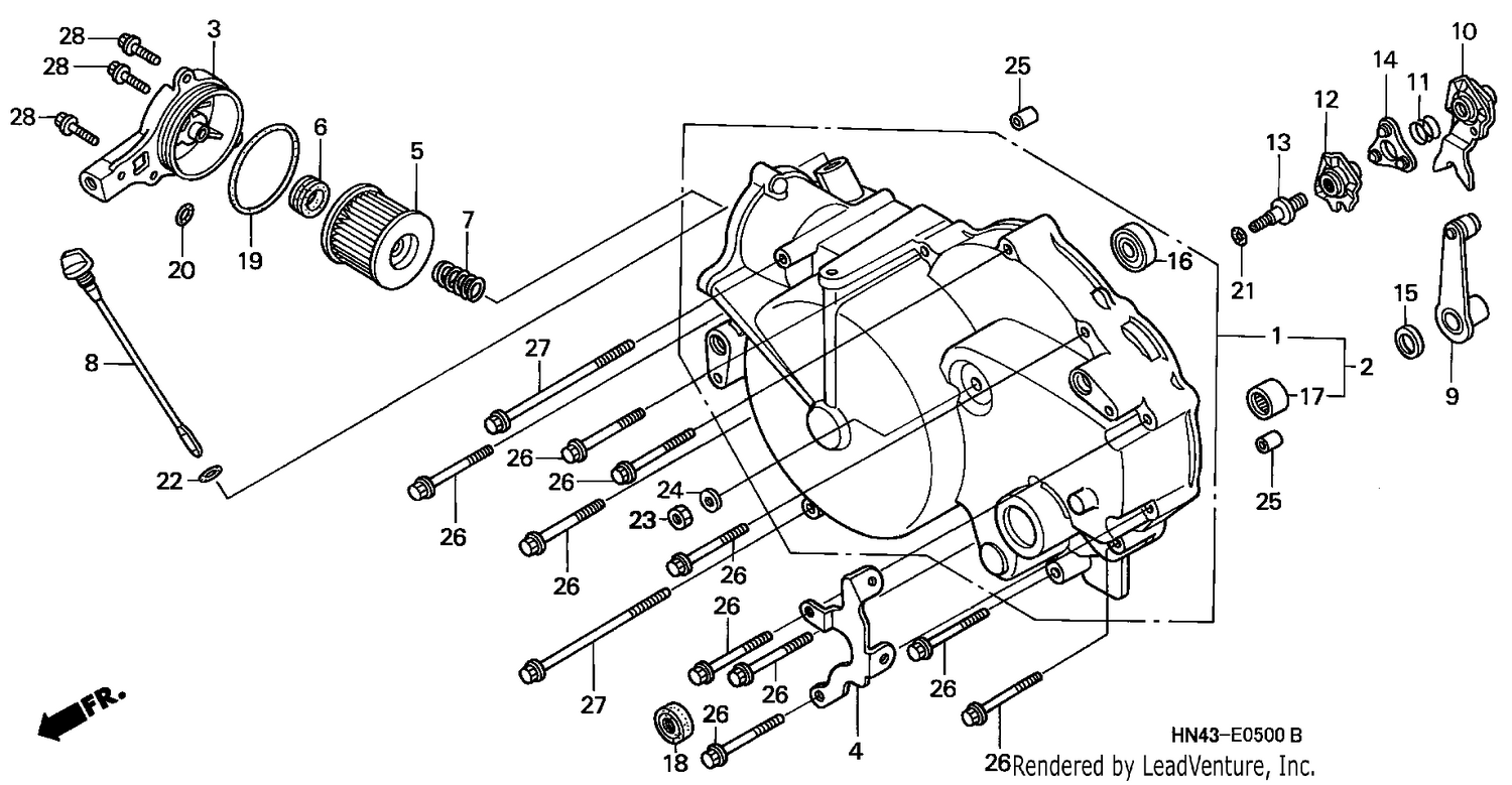FRONT CRANKCASE COVER (1)