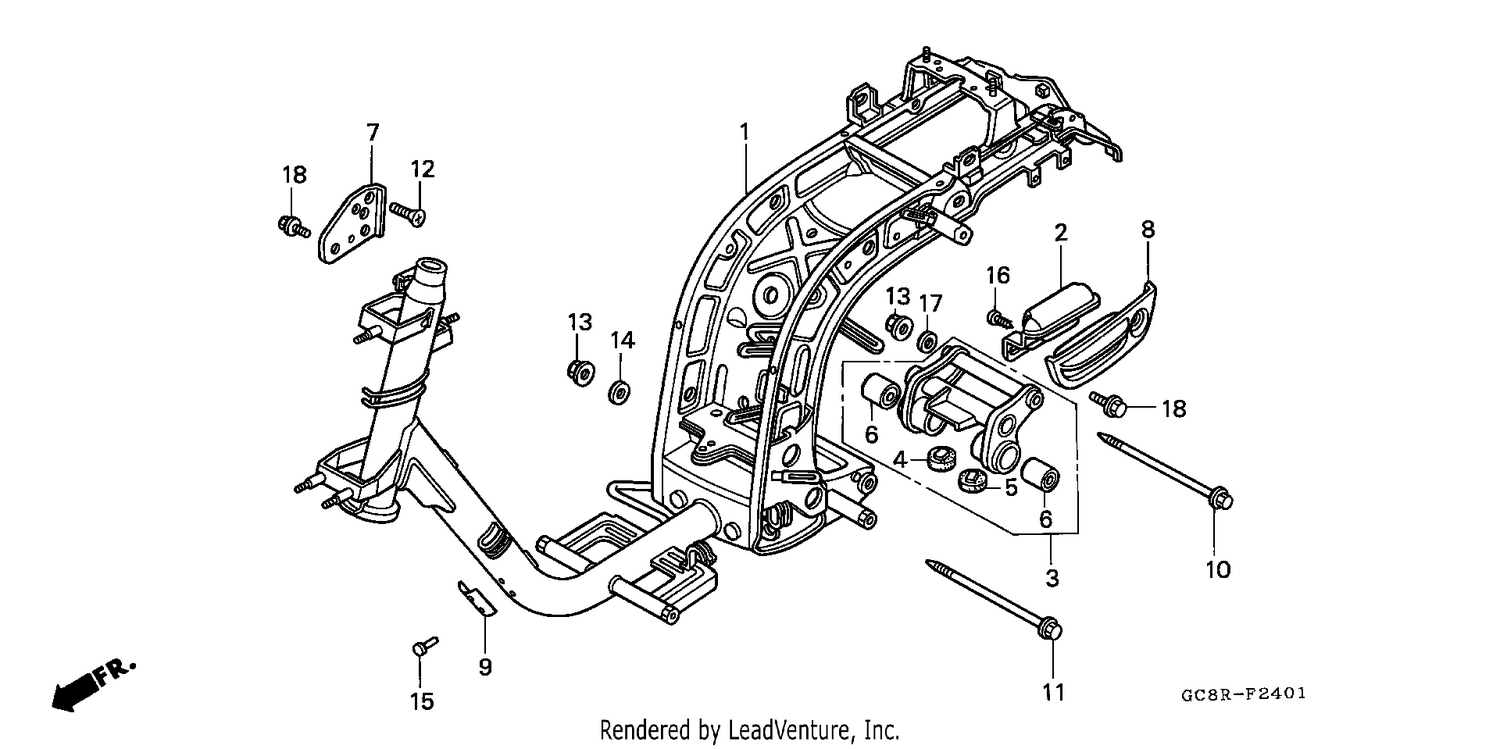 FRAME BODY (NH80MDR/MSR)