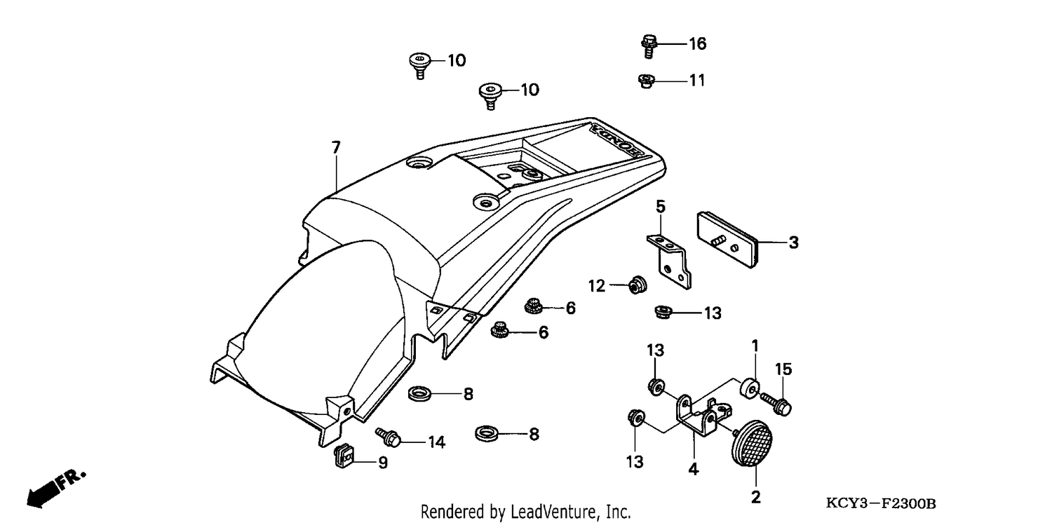 REAR FENDER (CM)