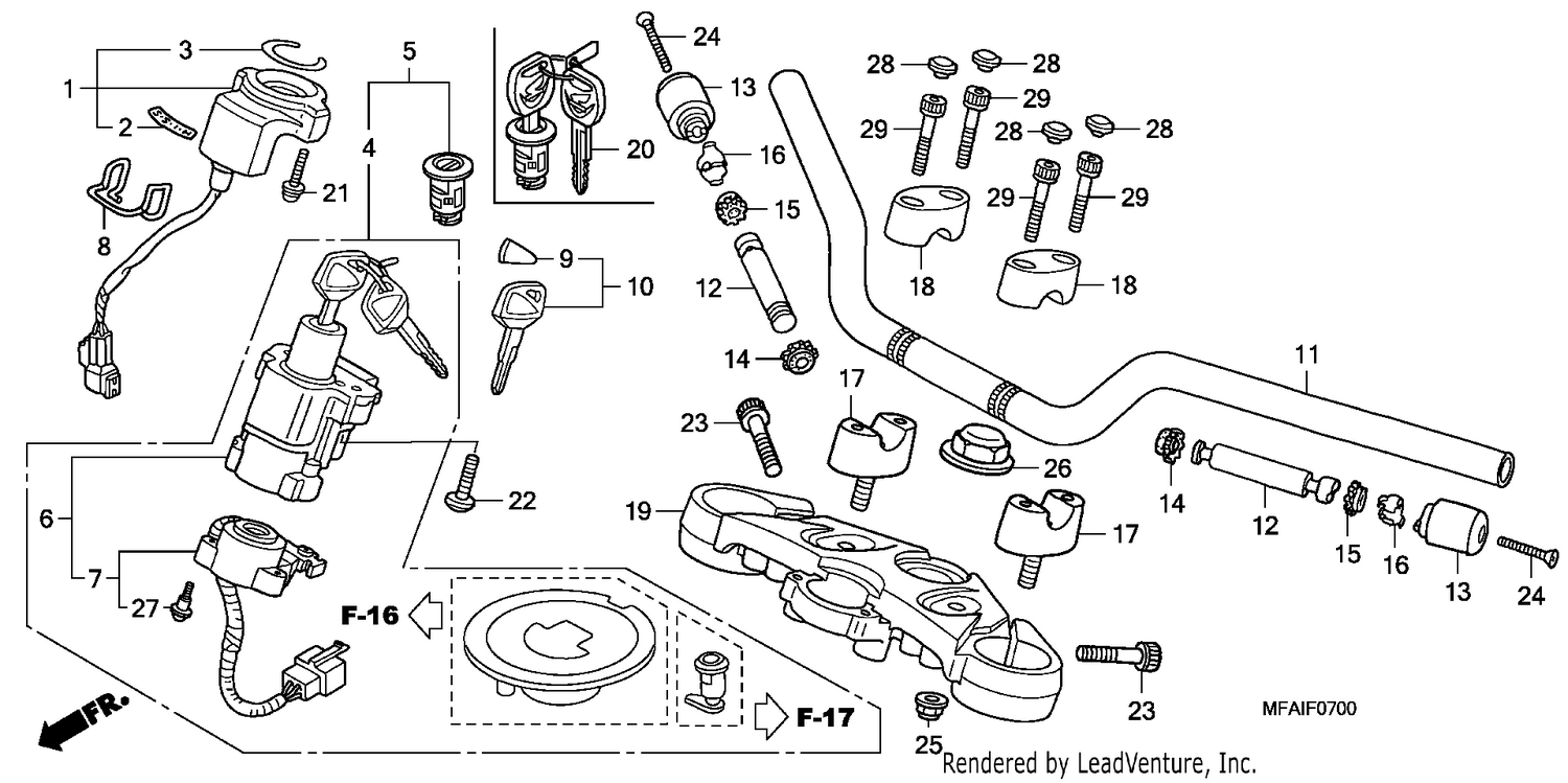 HANDLE PIPE/TOP BRIDGE