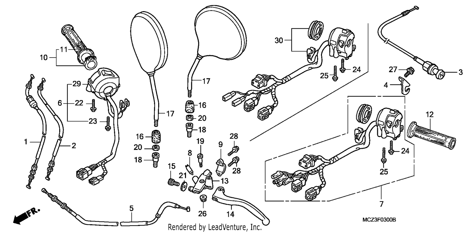 HANDLE LEVER/SWITCH/CABLE