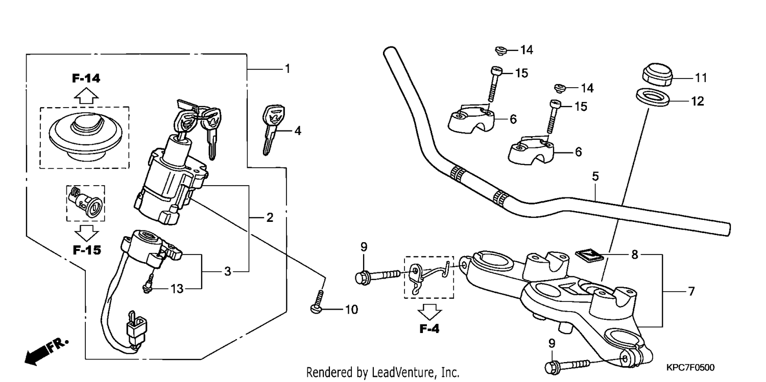 HANDLE PIPE/TOP BRIDGE