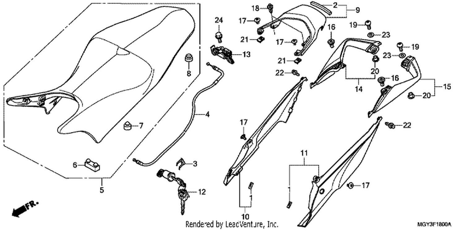  SEAT/REAR COWL