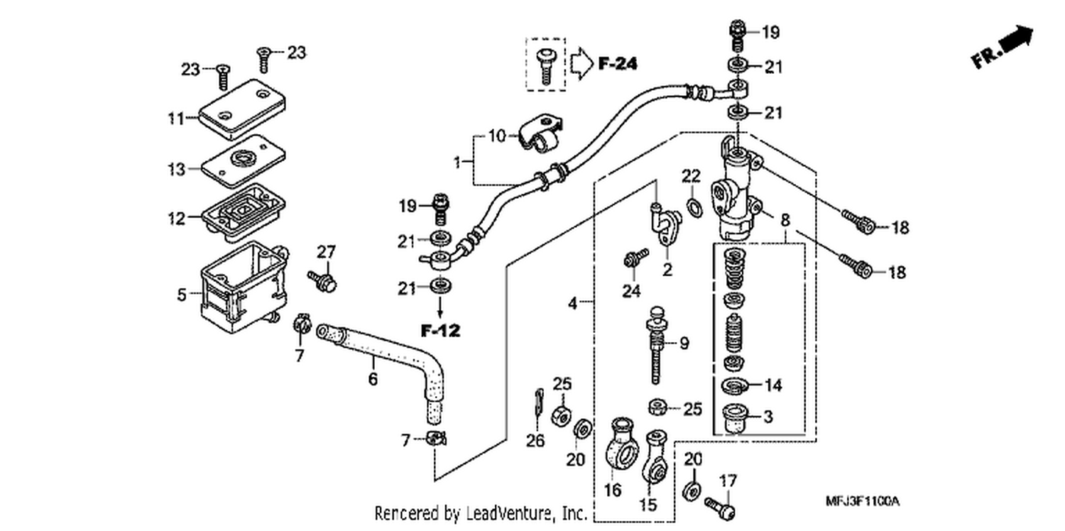  RR. BRAKE MASTER CYLI NDER (CBR600RR)