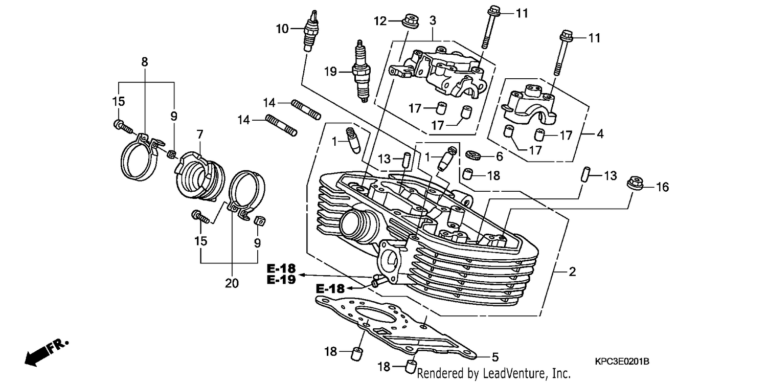 REAR CYLINDER HEAD