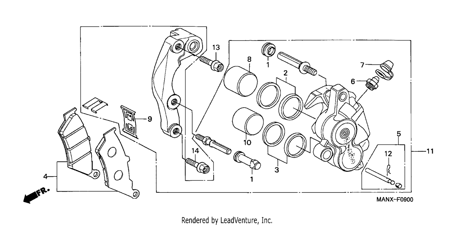 FRONT BRAKE CALIPER