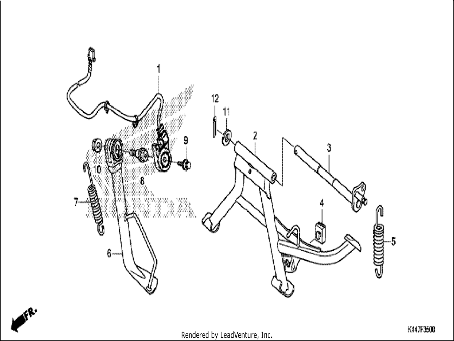  STAND/KICK STARTER ARM