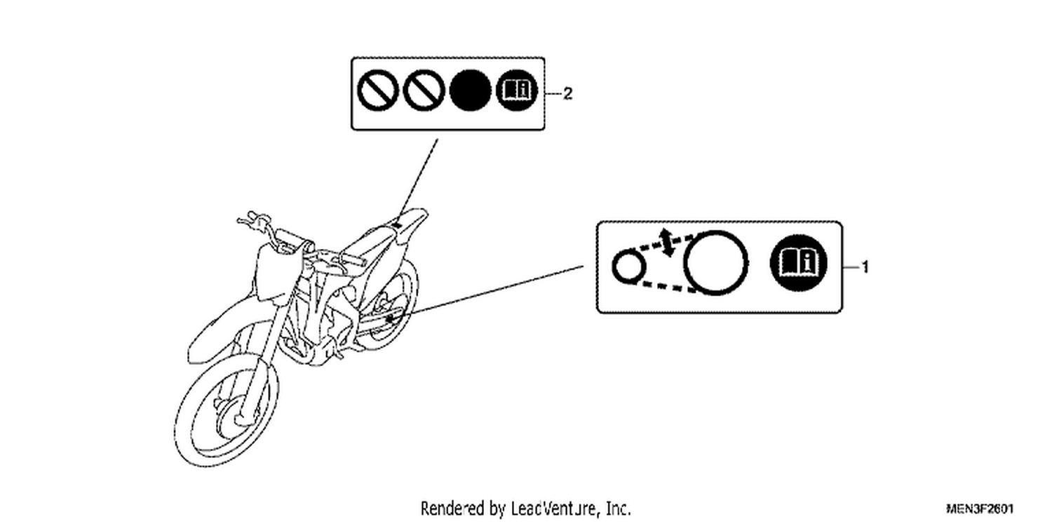  1 CAUTION LABEL (CRF450RA/B/C ED)