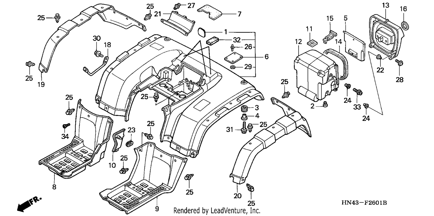 REAR FENDER (2)