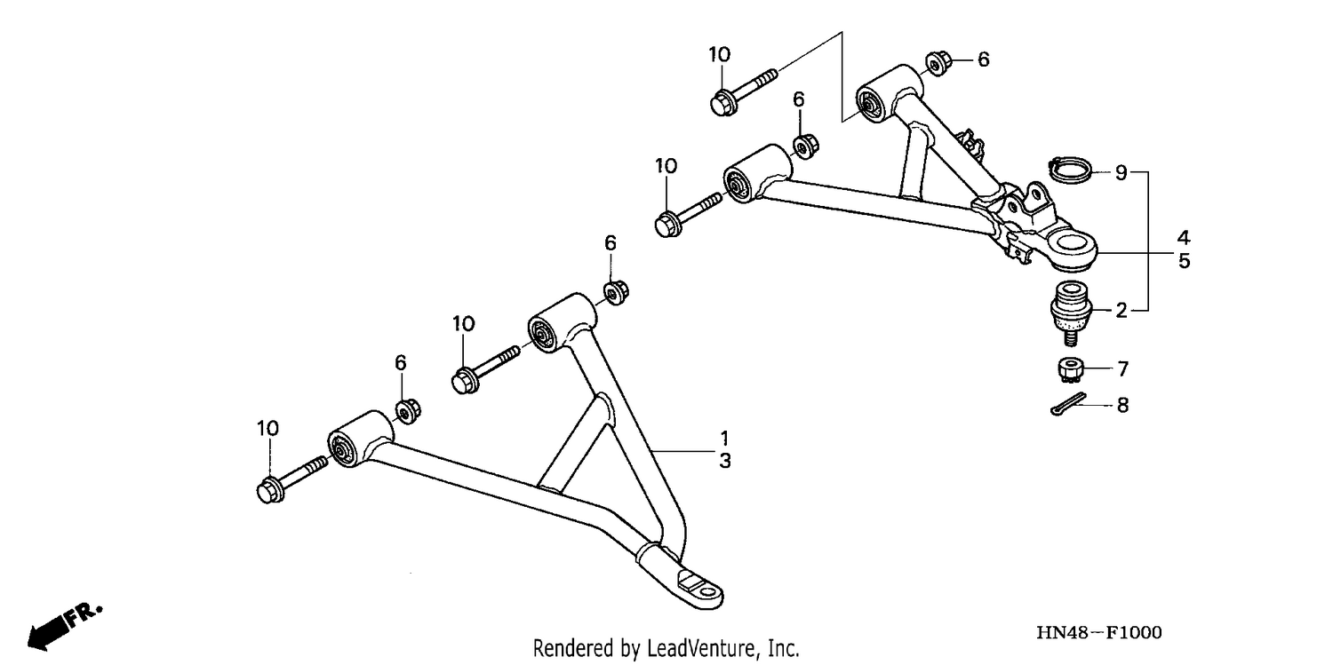 FRONT ARM (TRX350TM/TE)